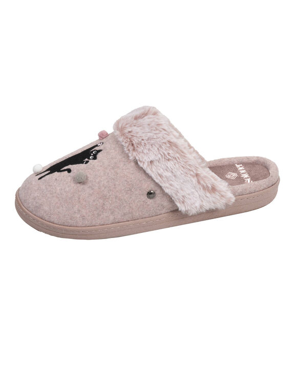 Ergonomische "poes" muiltjes (chiné roze) Ergonomische "poes" muiltjes (chiné roze)